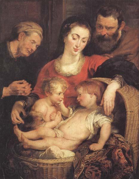 Peter Paul Rubens Holy Family with St.Elizabeth Spain oil painting art